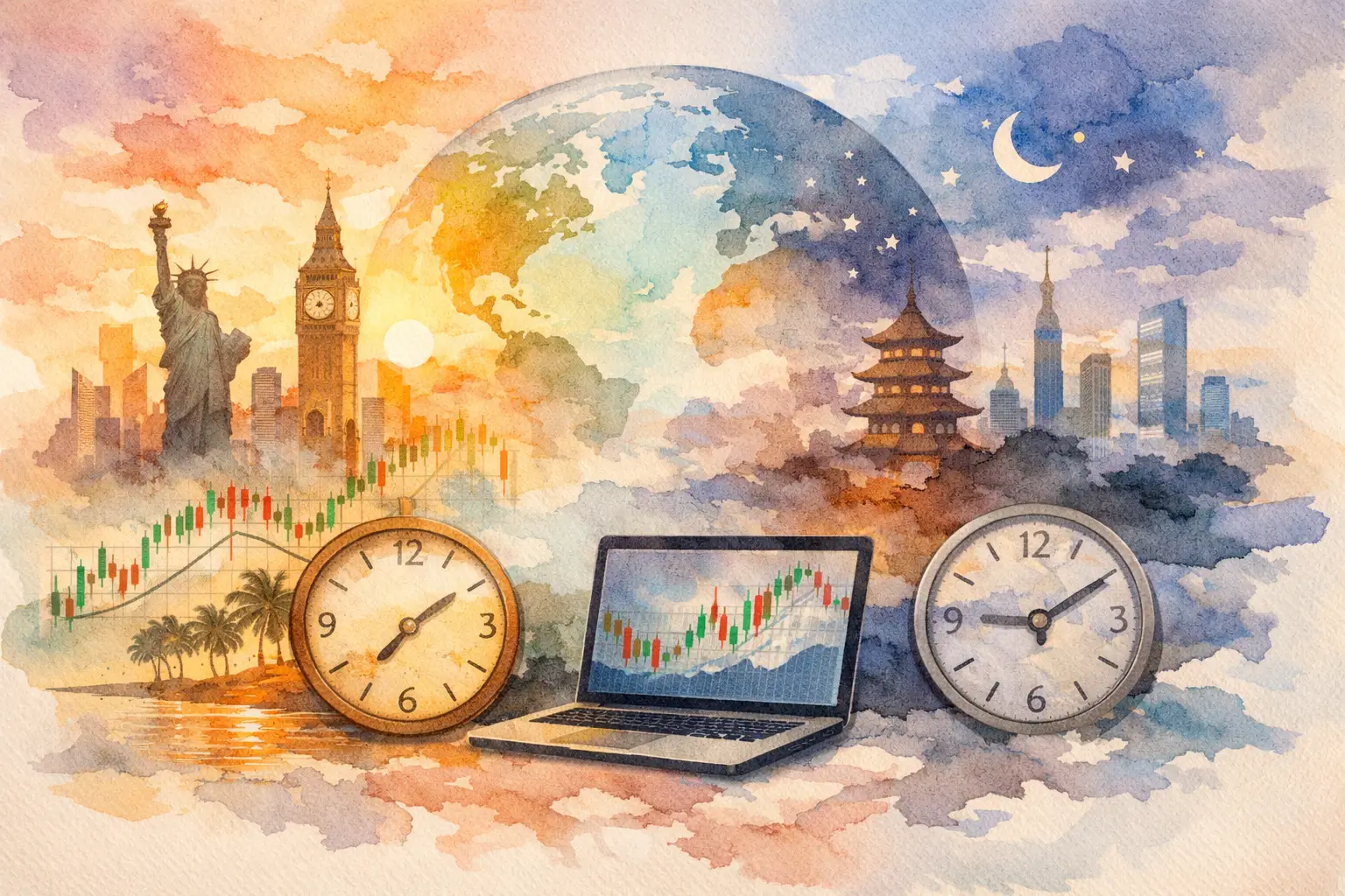 Sesiones de forex y horarios para operar mejor