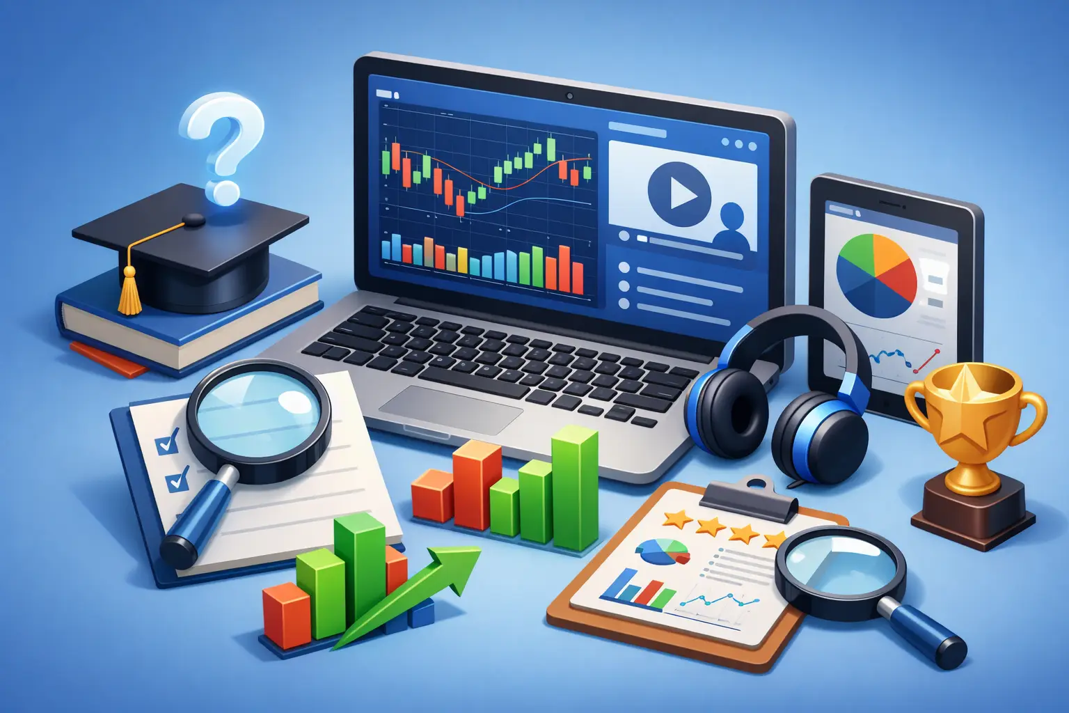 Review software de trading educativo: qué evaluar